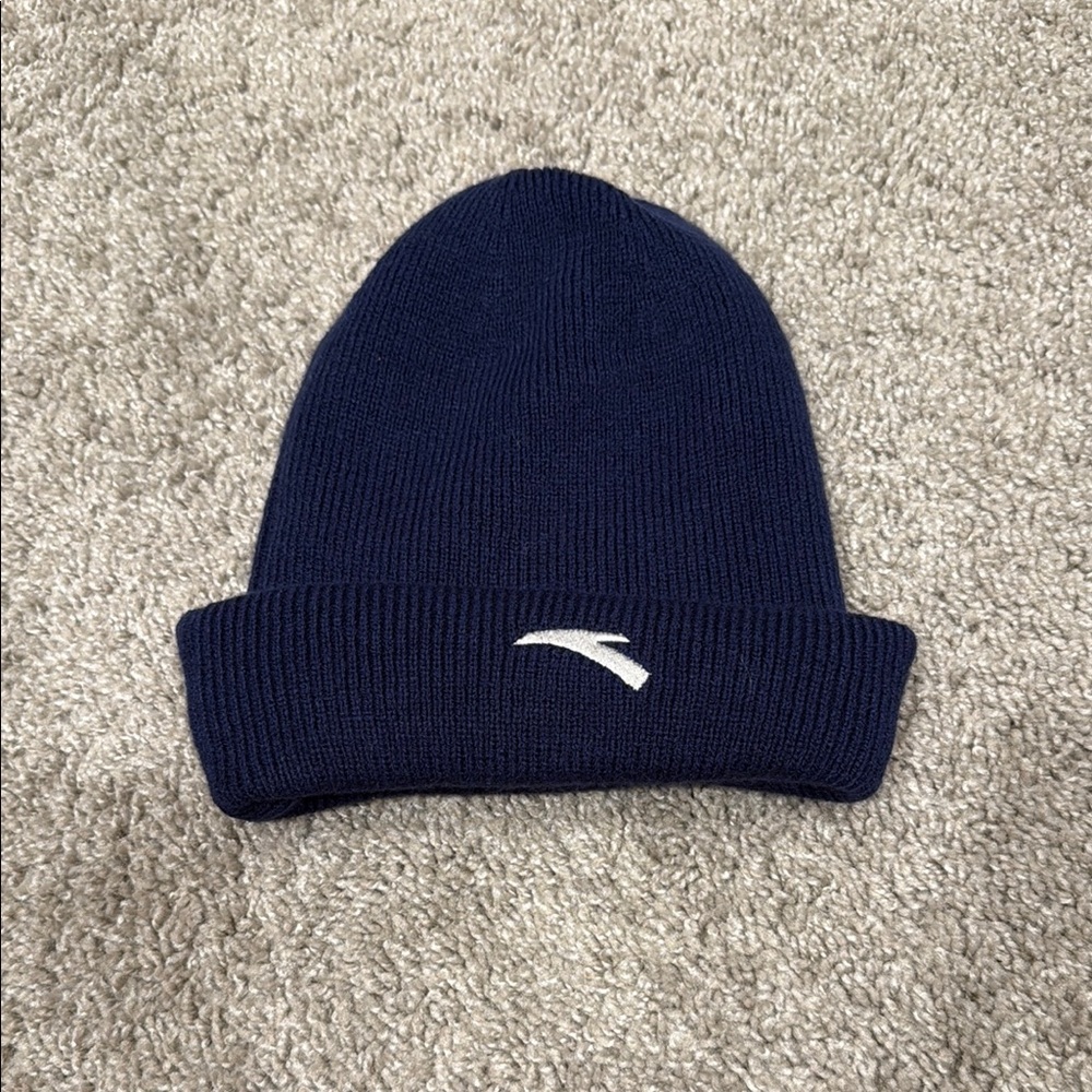Navy Blue Knit Beanie
